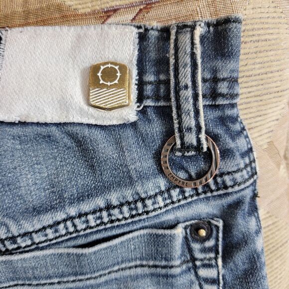 Vintage Empyre Jeans Mens 29x29* Blue Slim Straight Distressed Thrashed 90s Y2K - Picture 12 of 15